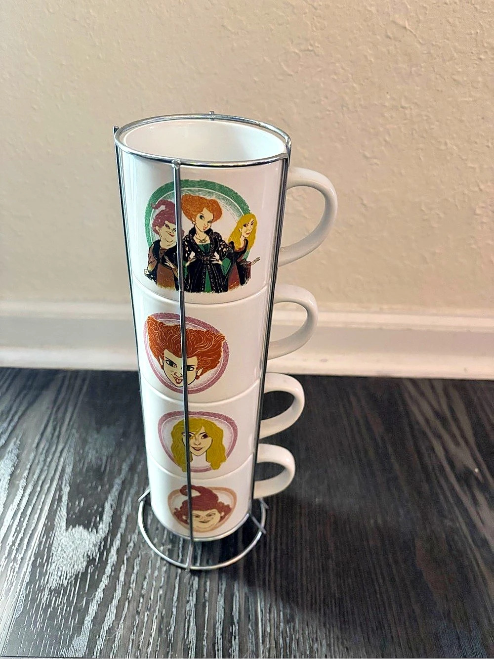 Disney Hocus Pocus Stacking Mug Set with Metal Stand